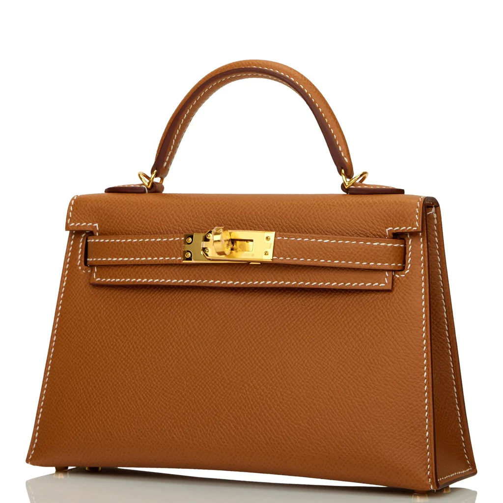 Hermès Kelly Sellier 20 Gold Epsom Gold Hardware