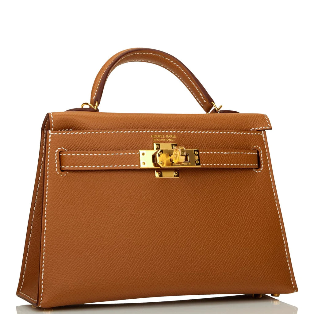 Hermès Kelly Sellier 20 Gold Epsom Gold Hardware