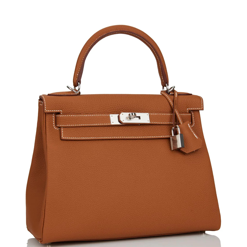 Hermès Kelly Retourne 28 Gold Togo Palladium Hardware