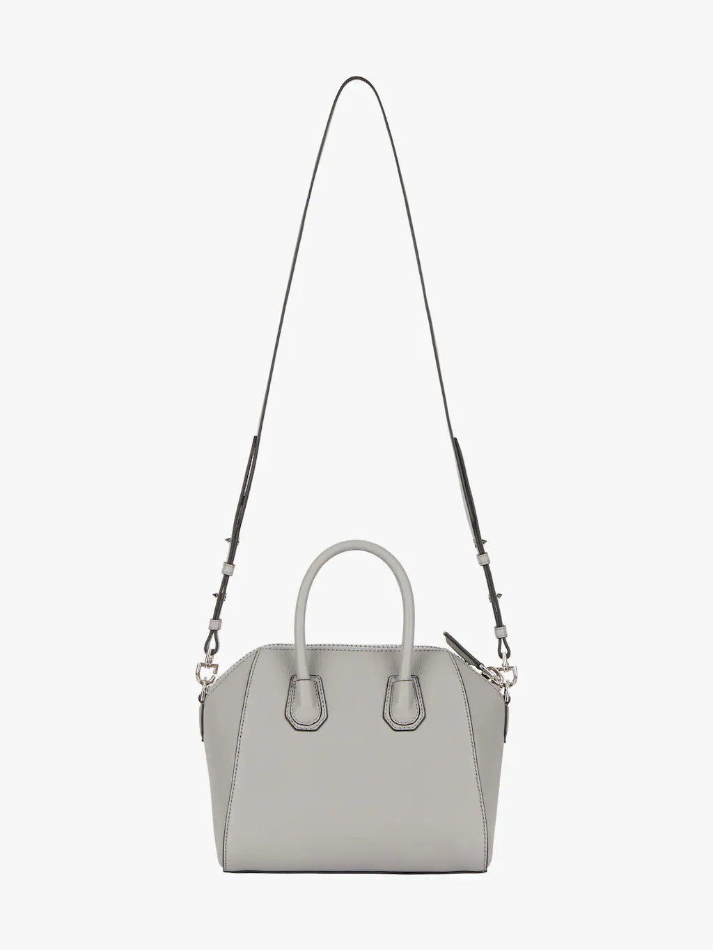 Mini Antigona bag in grained leather PEARL GREY