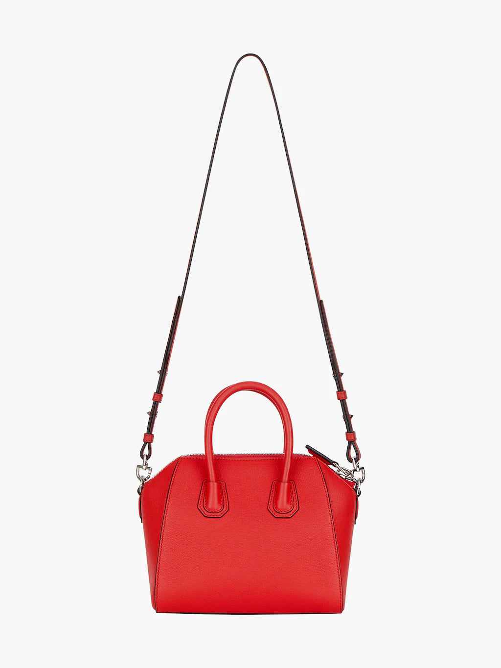 Mini Antigona bag in grained leather LIGHT RED