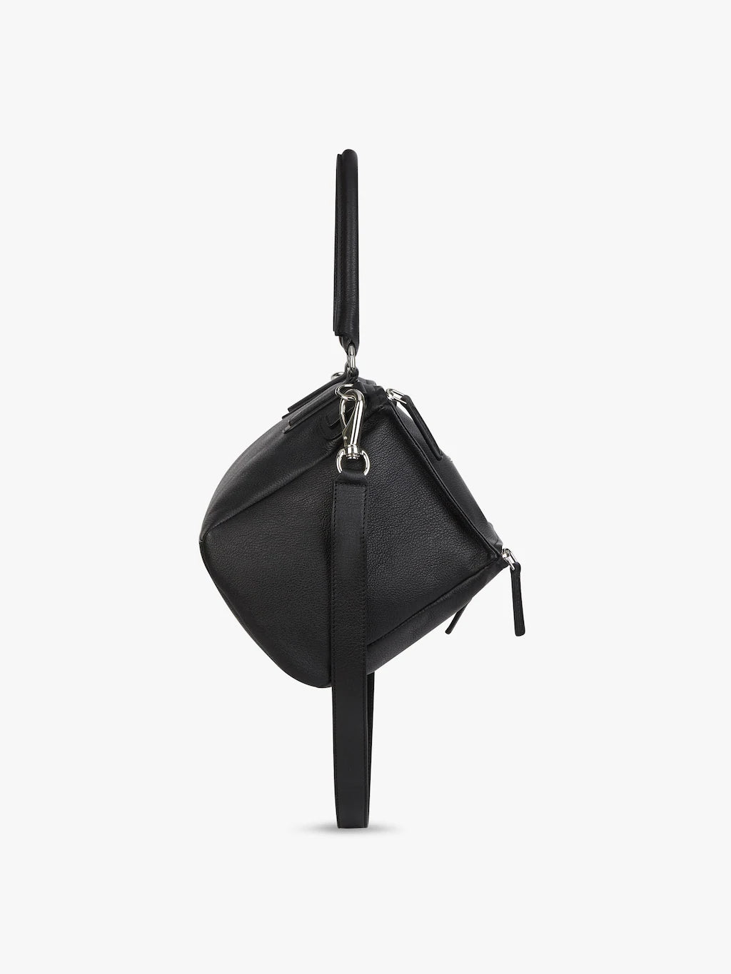 Medium Pandora bag in grained leather Black