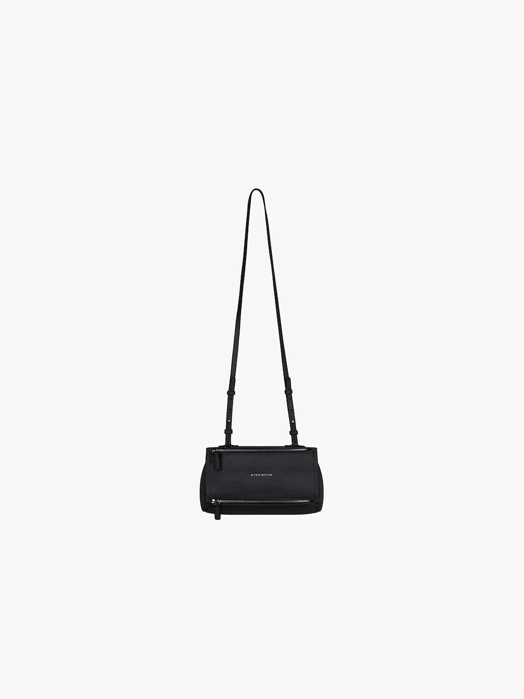 Mini Pandora bag in grained leather Black