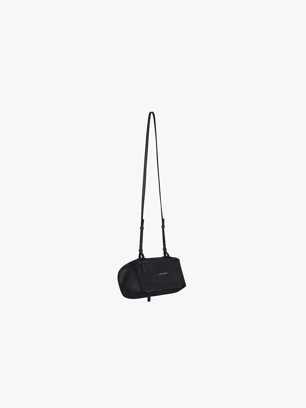 Mini Pandora bag in grained leather Black