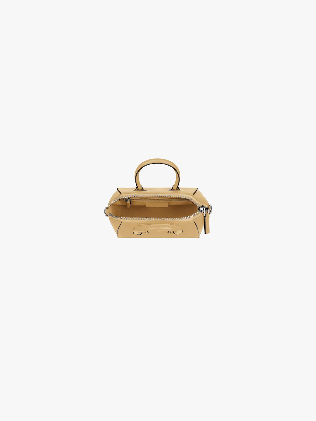 Mini Antigona bag in box leather Beige cappuccino