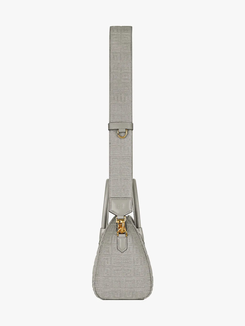 Mini Antigona bag in 4G embroidered canvas STONE GREY