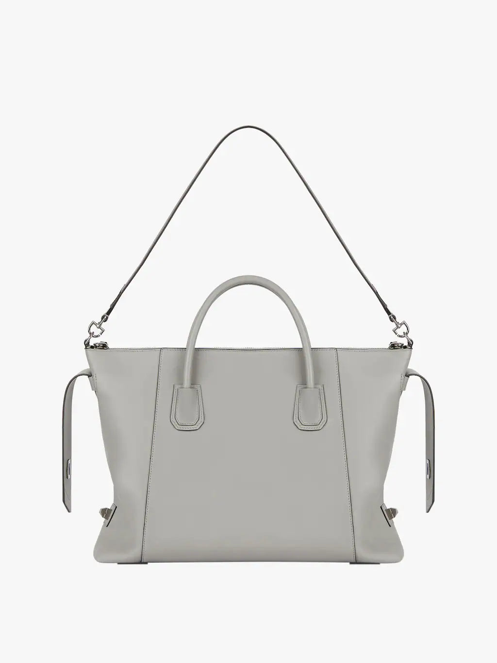 Medium Antigona Soft bag in smooth leather Pearl grey