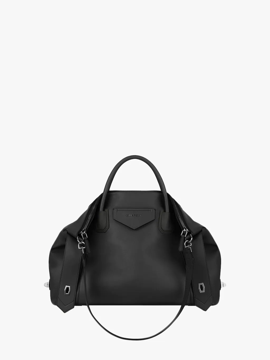 Medium Antigona Soft bag in smooth leather Black