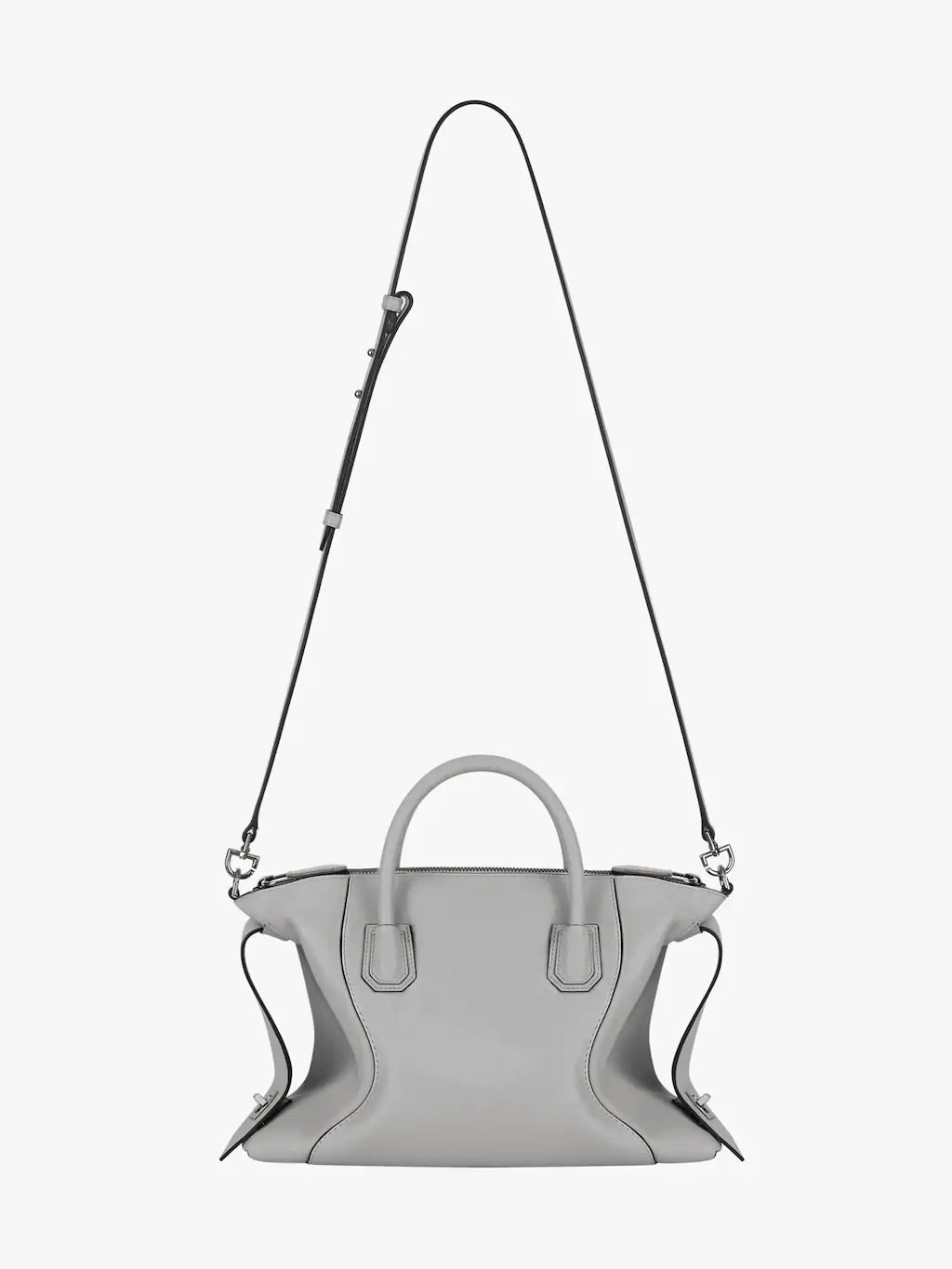 Small Antigona Soft bag in smooth leather Pearl grey