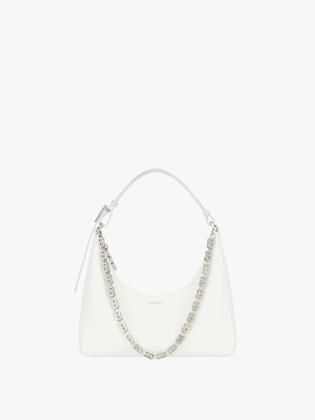 Small Moon Cut Out bag in leather IVORY