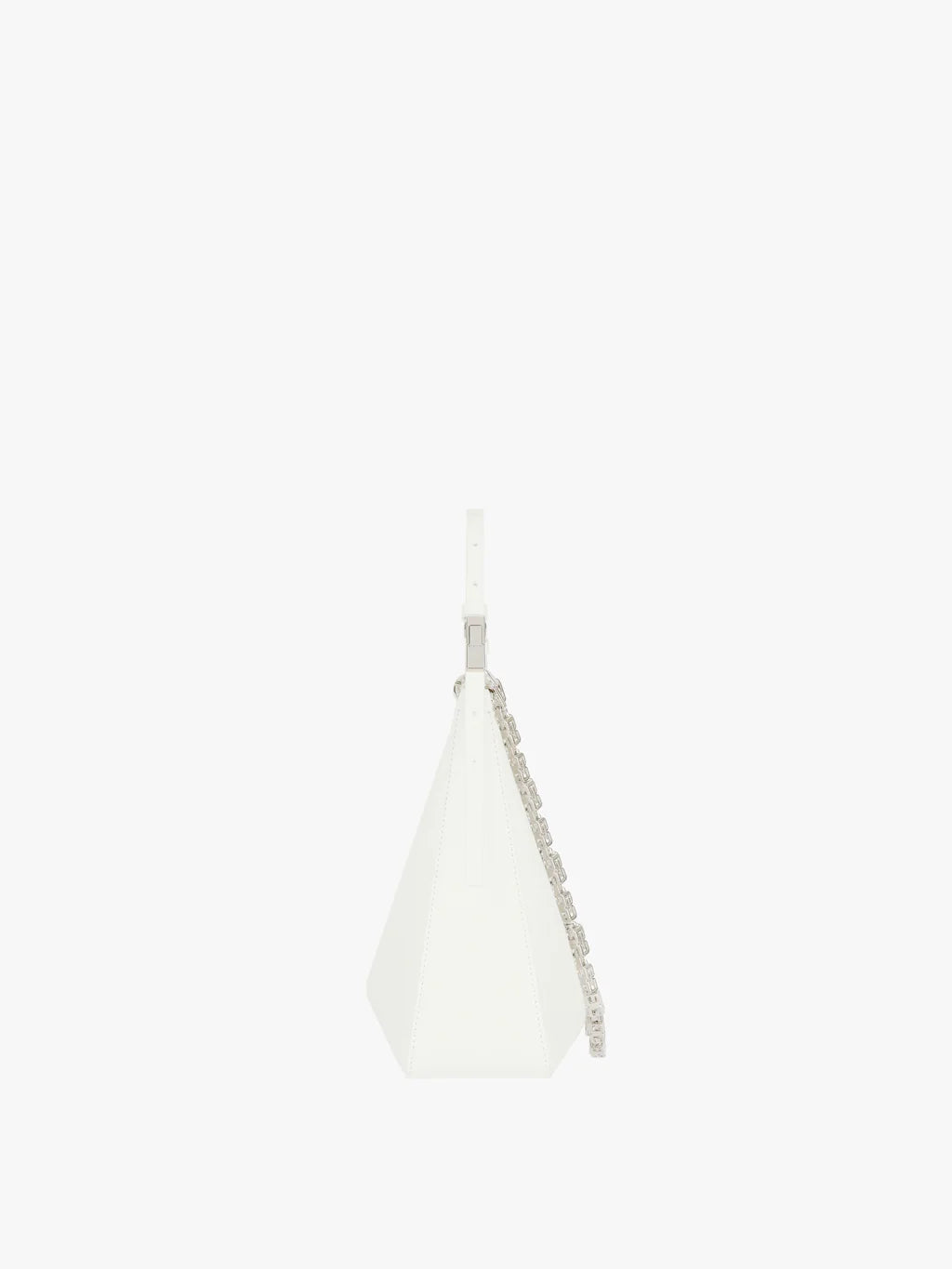 Small Moon Cut Out bag in leather IVORY