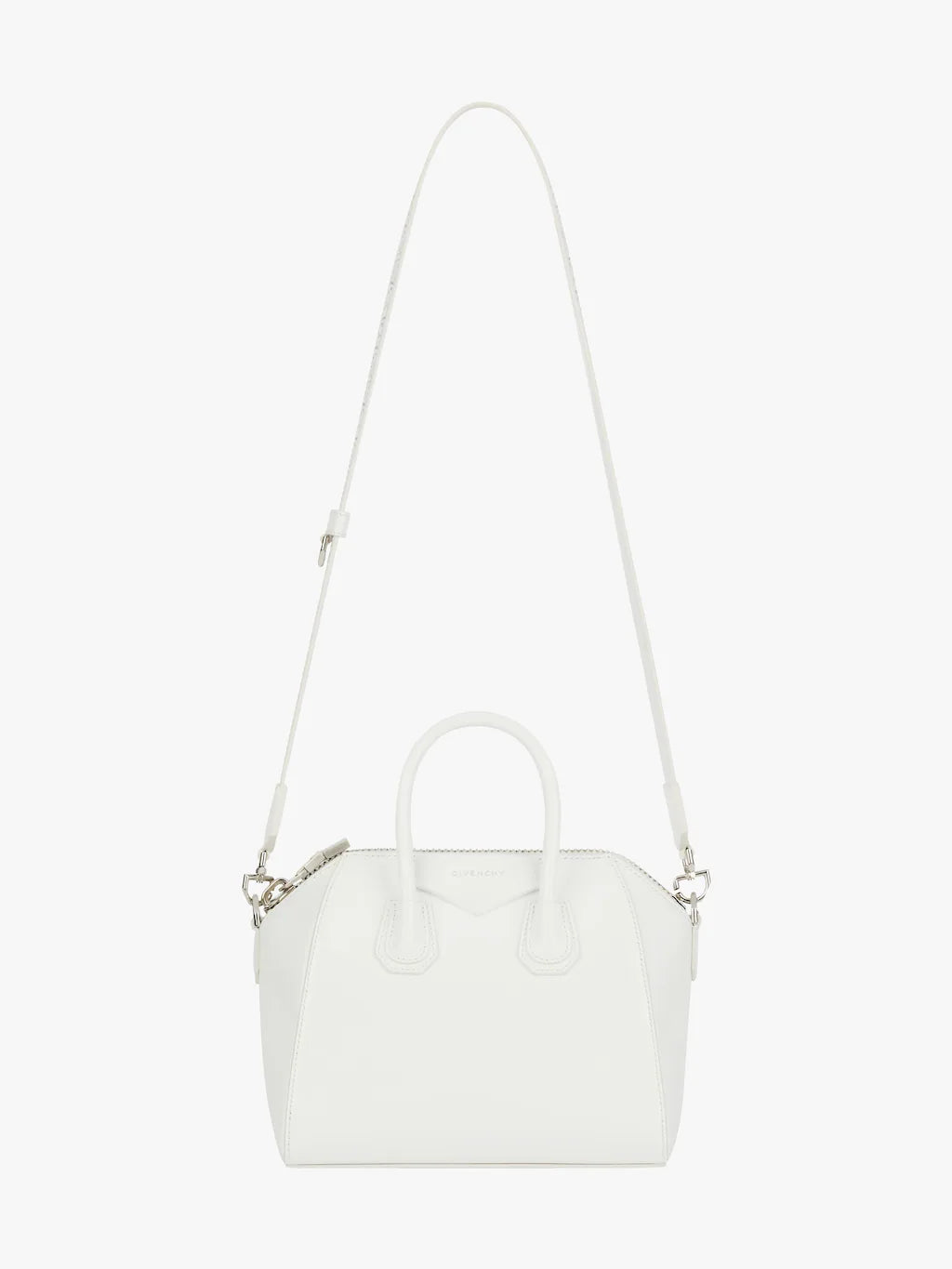 Mini Antigona bag in 4G perforated leather Ivory