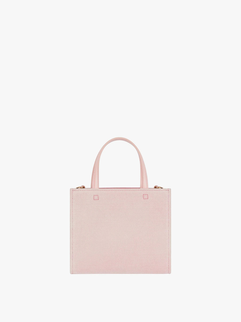 Mini G Tote shopping bag in canvas Pink