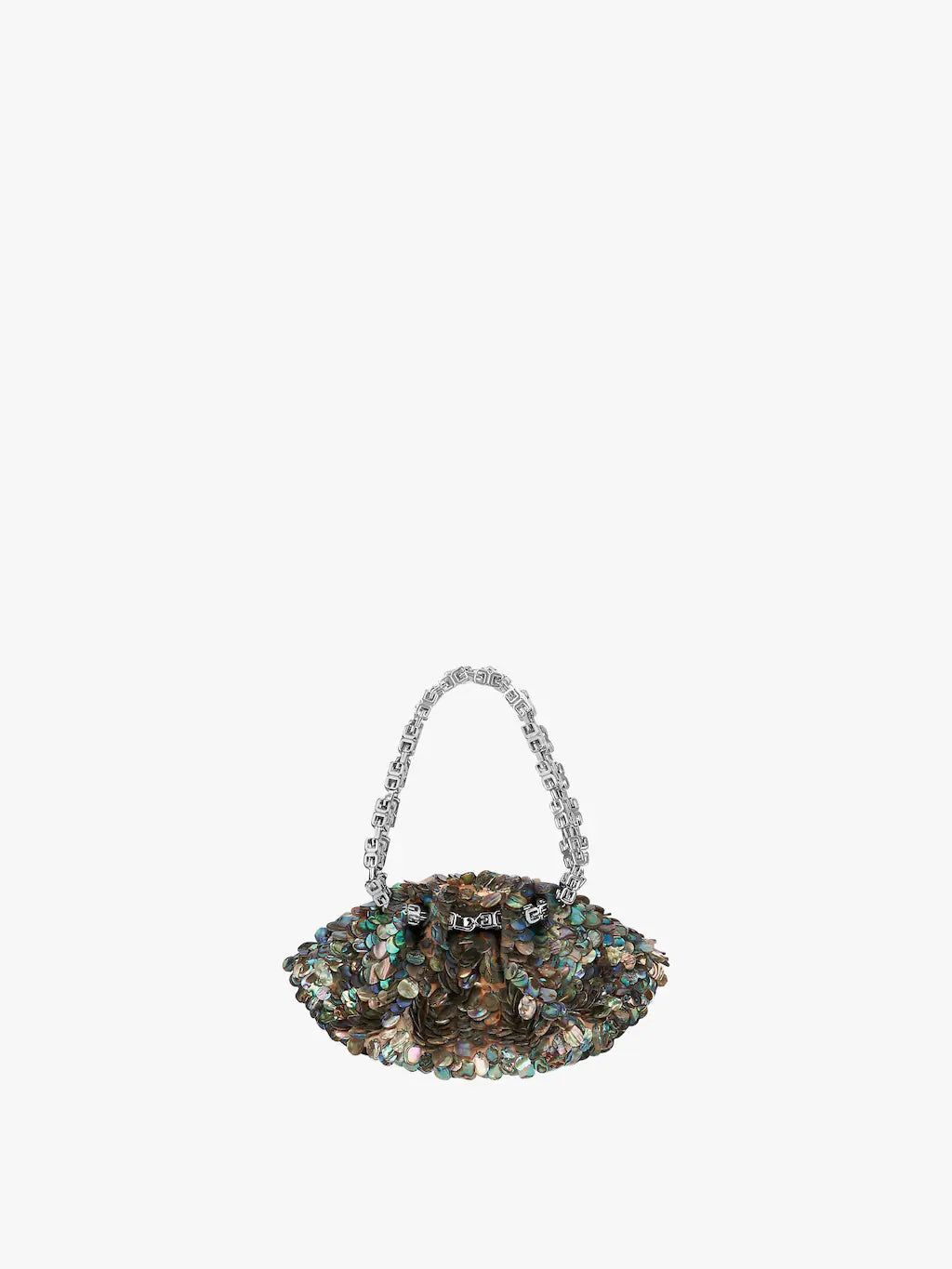 Mini Kenny bag in embroidered nacre Multicolored