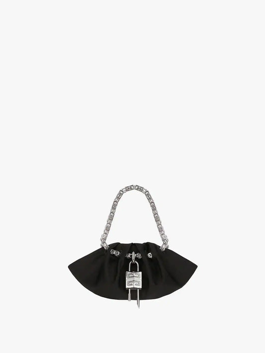 Mini Kenny bag in satin BLACK