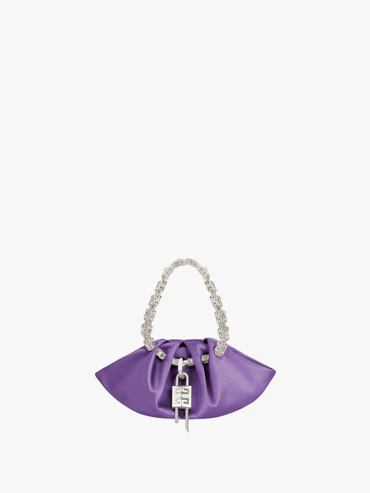 Mini Kenny bag in satin Ultraviolet