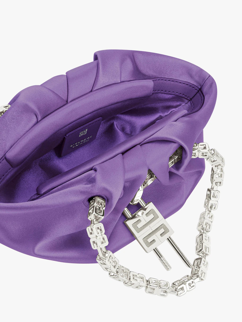 Mini Kenny bag in satin Ultraviolet