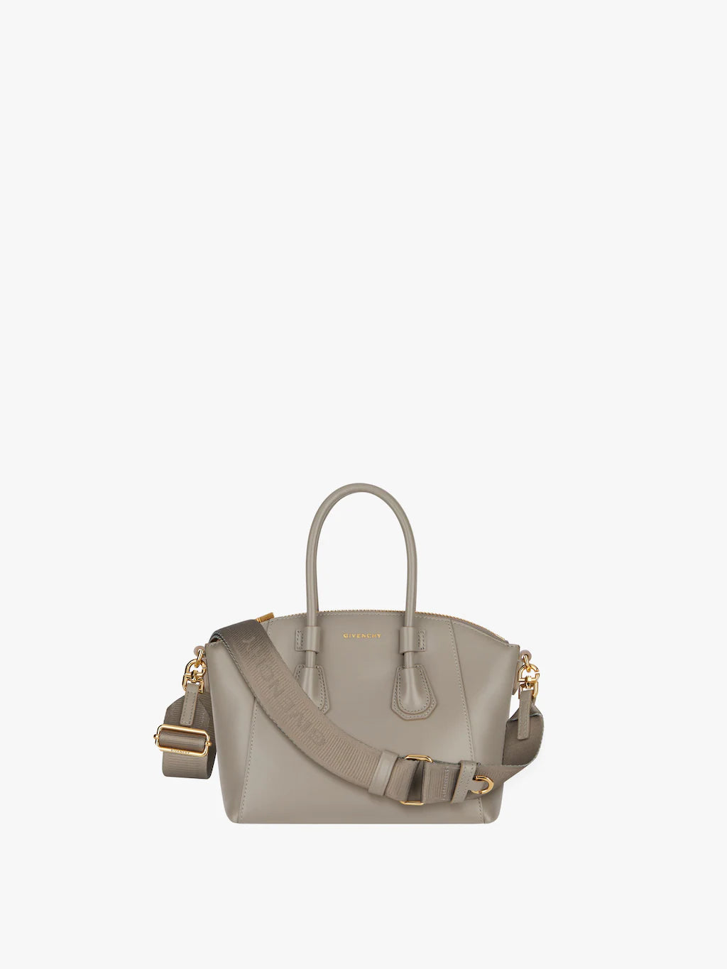 Mini Antigona Sport bag in leather STONE GREY