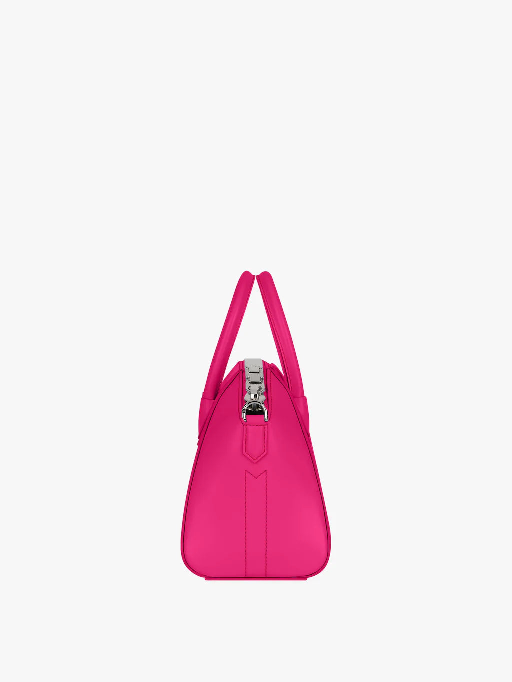 Mini Antigona bag in grained leather Neon pink