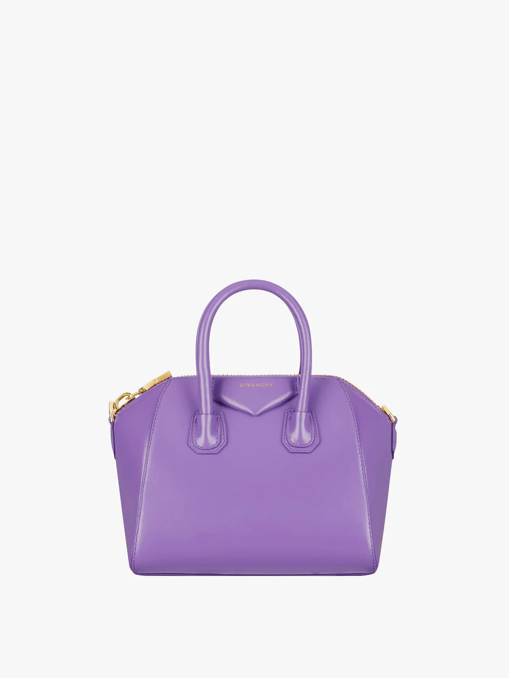 Mini Antigona bag in Box leather ULTRAVIOLET