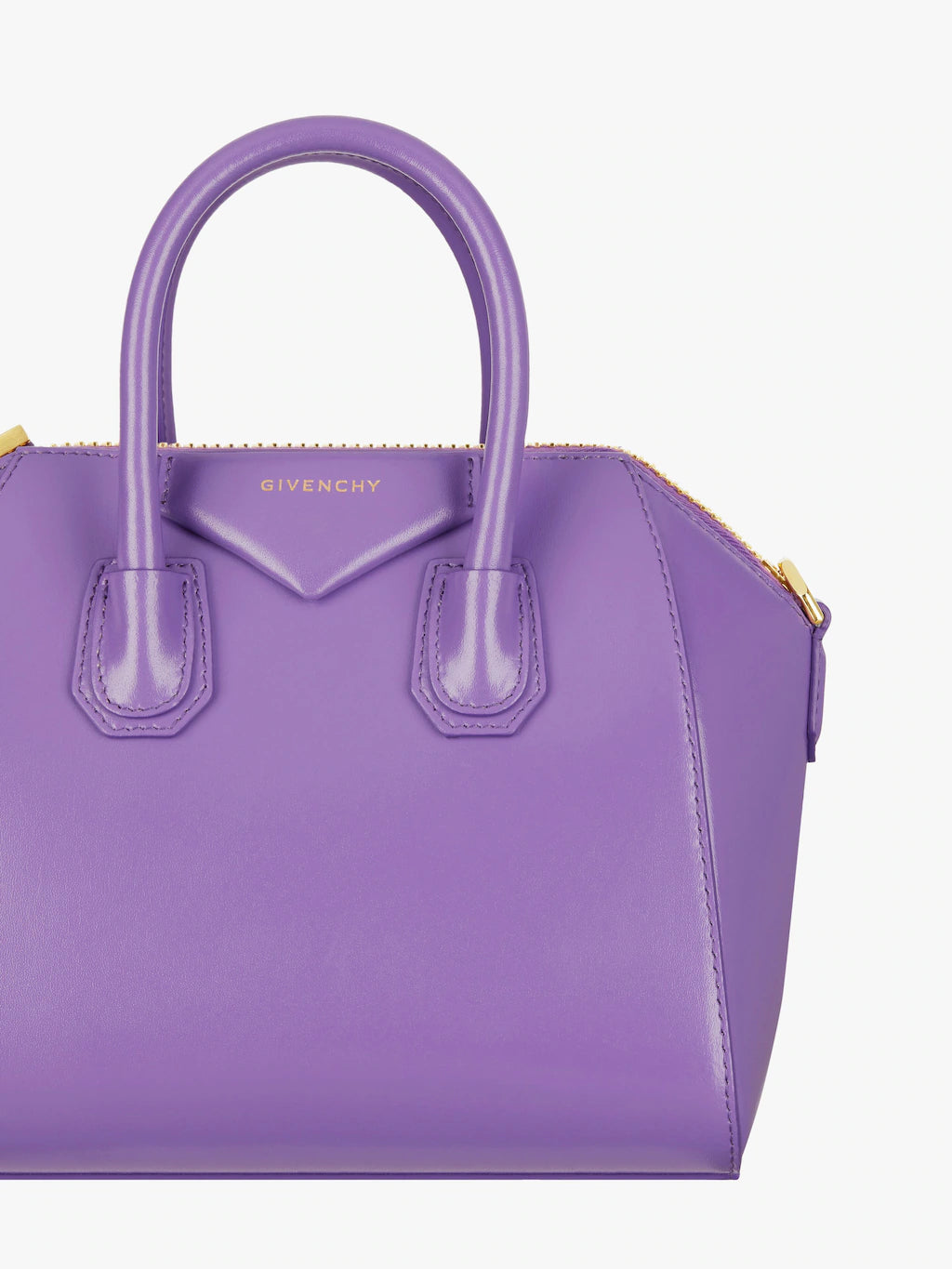 Mini Antigona bag in Box leather ULTRAVIOLET