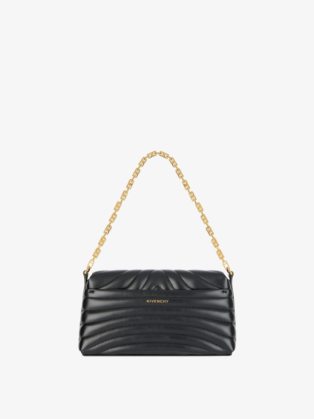 Small 4G Soft bag in quilted leather BLACK