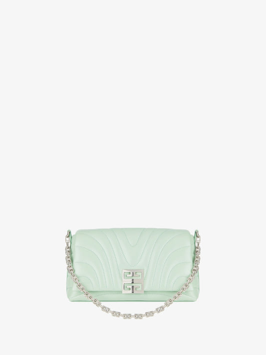 Small 4G Soft bag in quilted leather CELADON