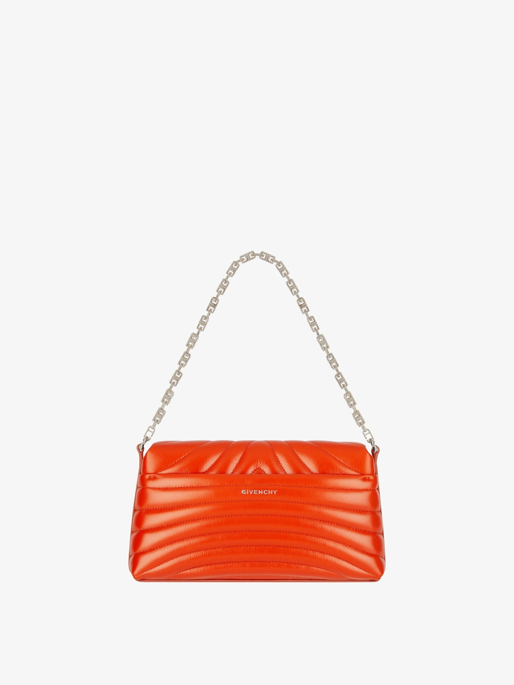 Small 4G Soft bag in quilted leather DARK ORANGE