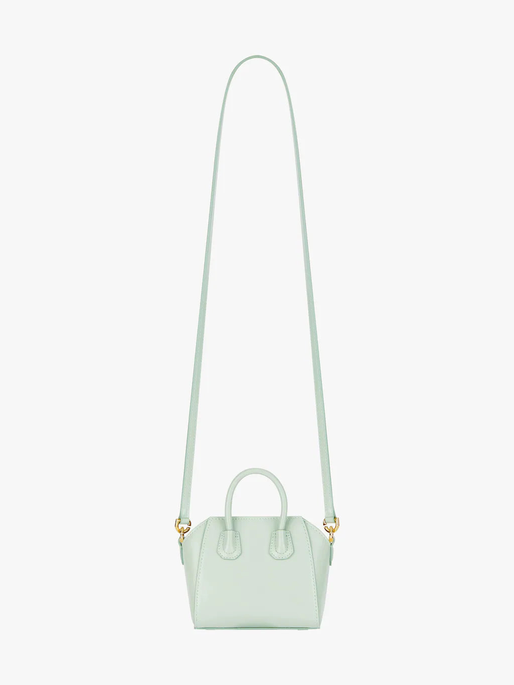 Micro Antigona bag in Box leather Celadon