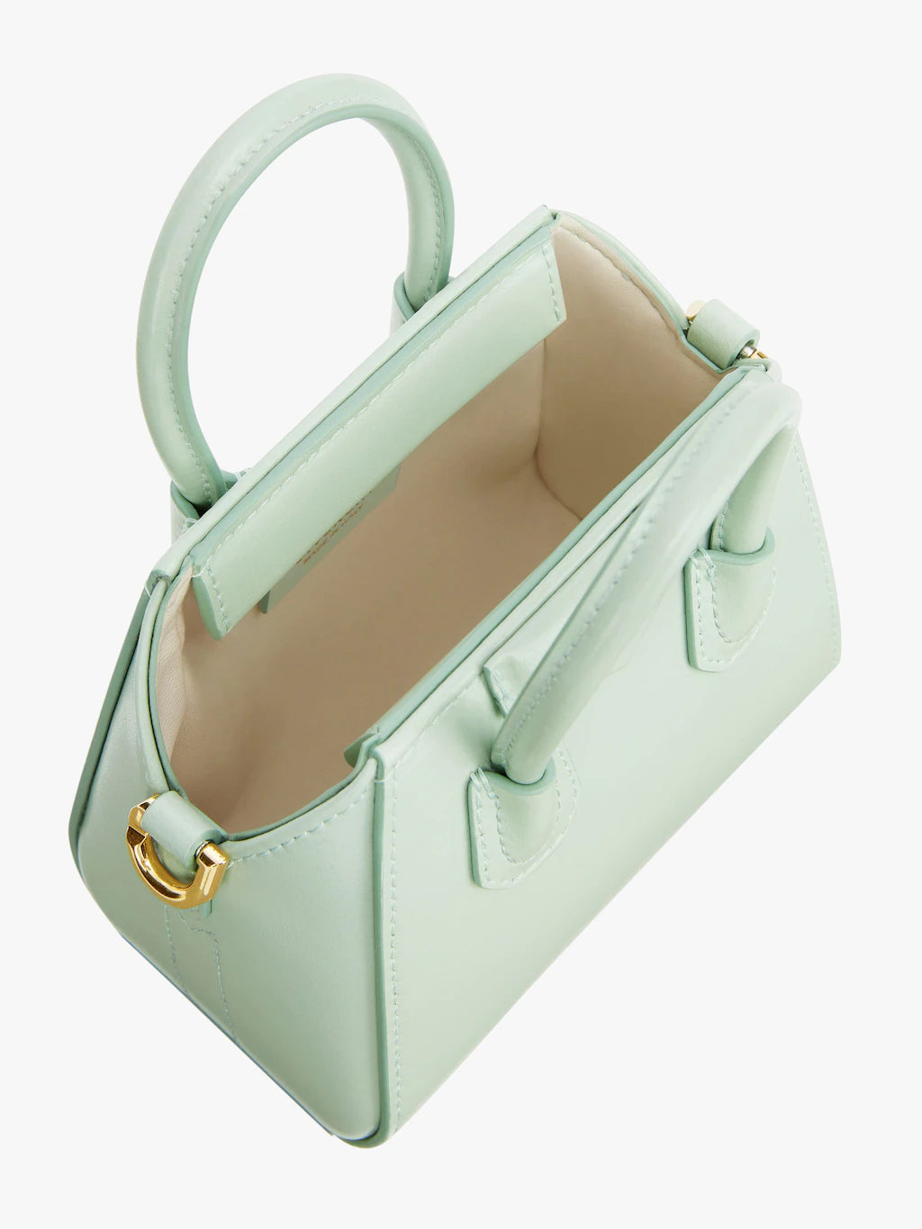 Micro Antigona bag in Box leather Celadon