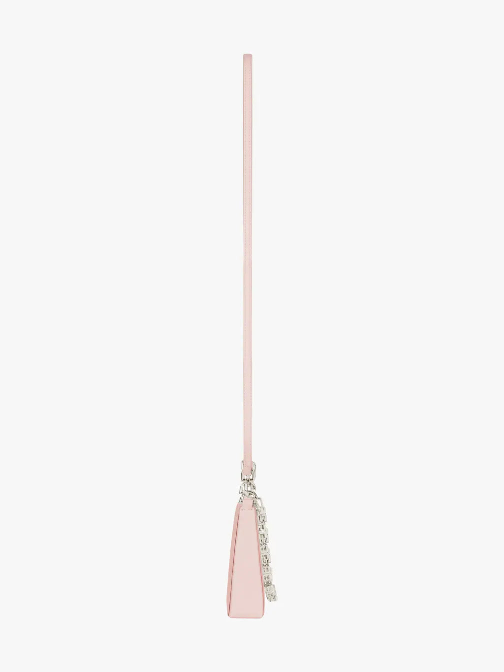 Micro Cut Out bag in Box leather with chain LIGHT PINK