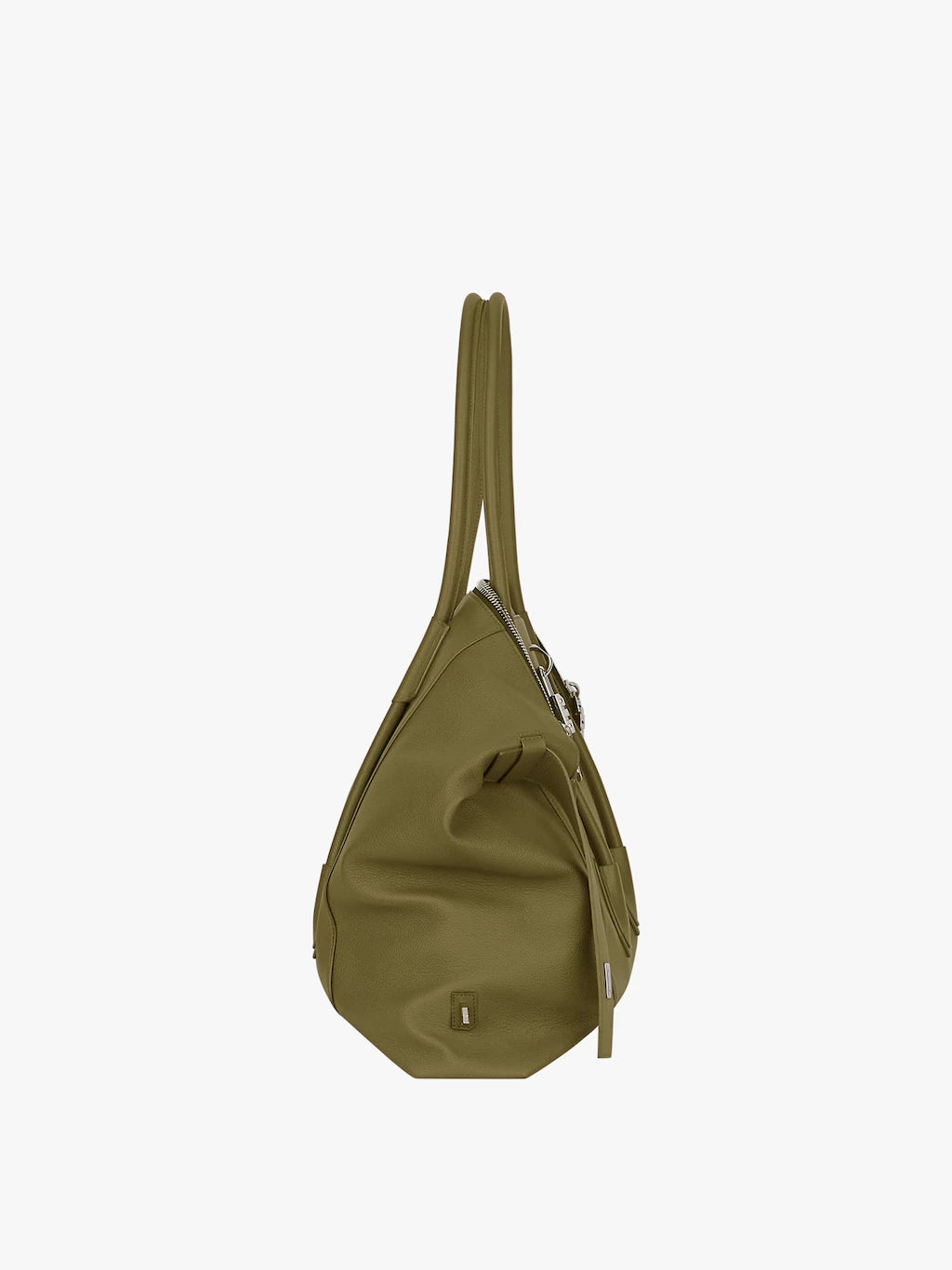 Large Antigona Lock Soft in grained leather DARK KHAKI