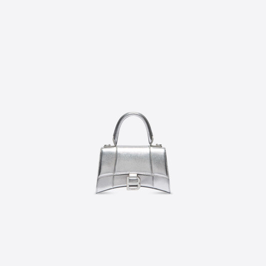 WOMEN'S HOURGLASS XS HANDBAG IN SILVER