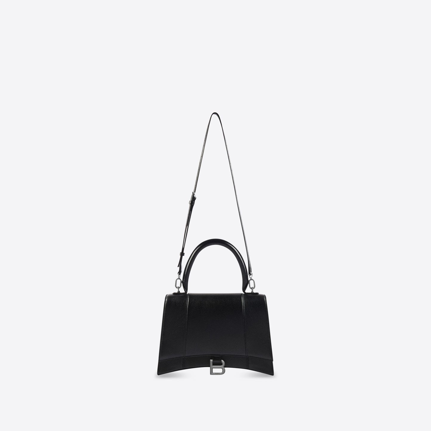 WOMEN'S HOURGLASS HANDBAG IN BLACK