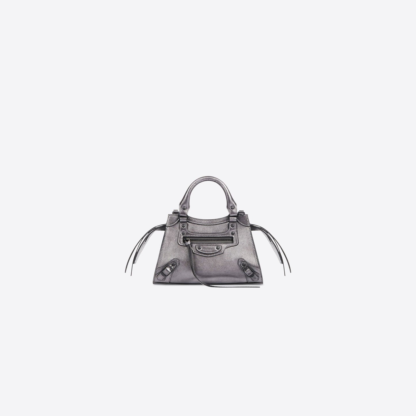 WOMEN'S NEO CLASSIC MINI HANDBAG METALLIZED IN SILVER