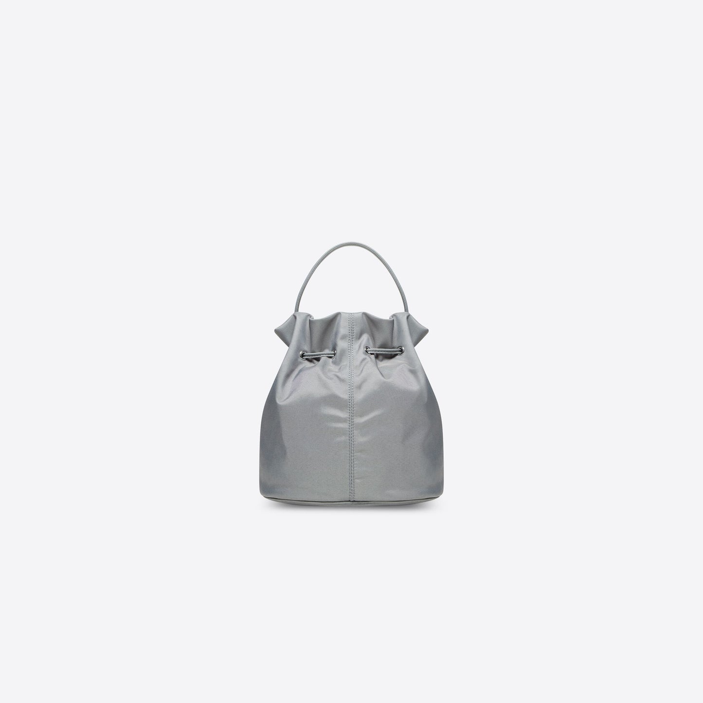 WOMEN'S WHEEL SMALL DRAWSTRING BUCKET BAG IN GREY