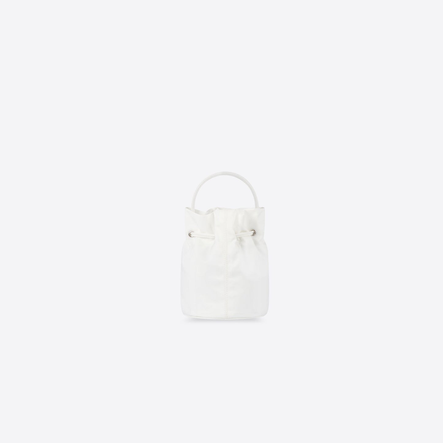 WOMEN'S WHEEL XS DRAWSTRING BUCKET BAG IN WHITE