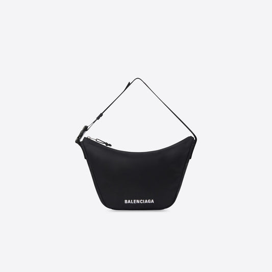 WOMEN'S WHEEL SMALL SLING BAG IN BLACK