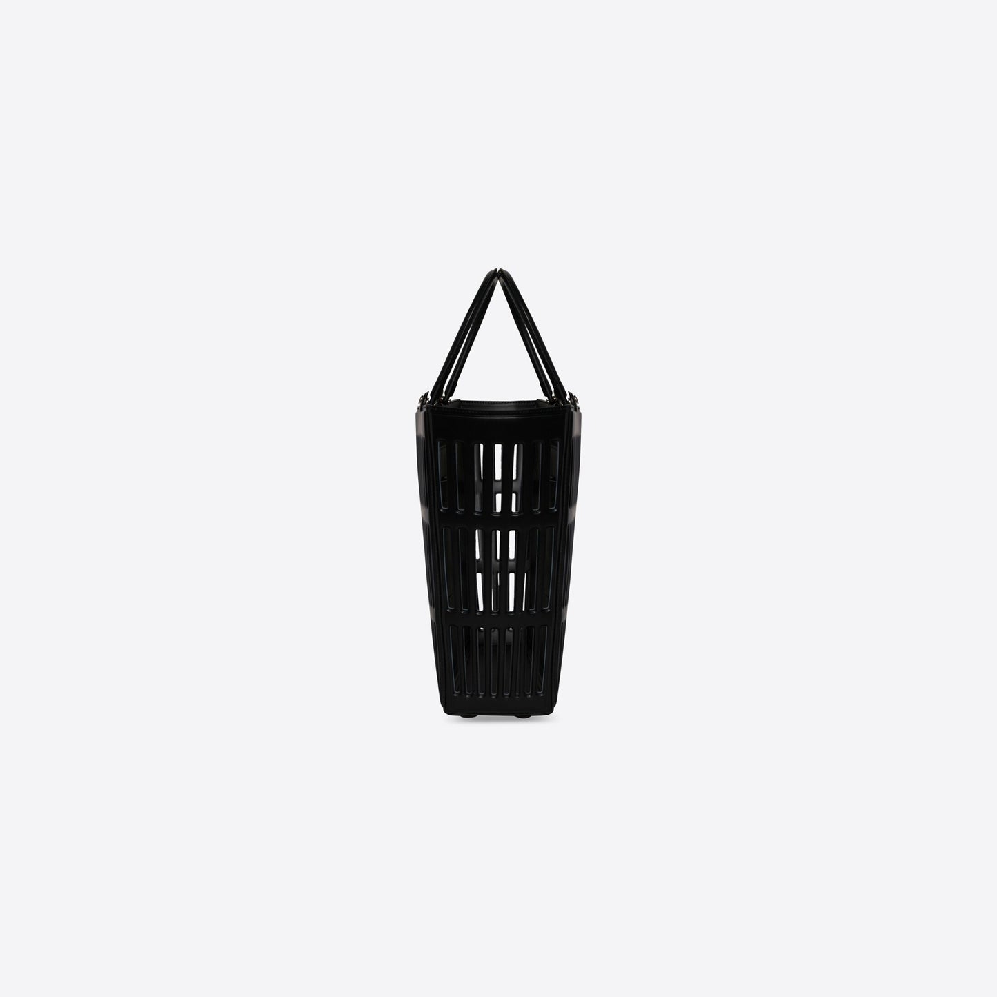 MAG LARGE BASKET BAG IN THERMOFORMED SMOOTH CALFSKIN IN BLACK