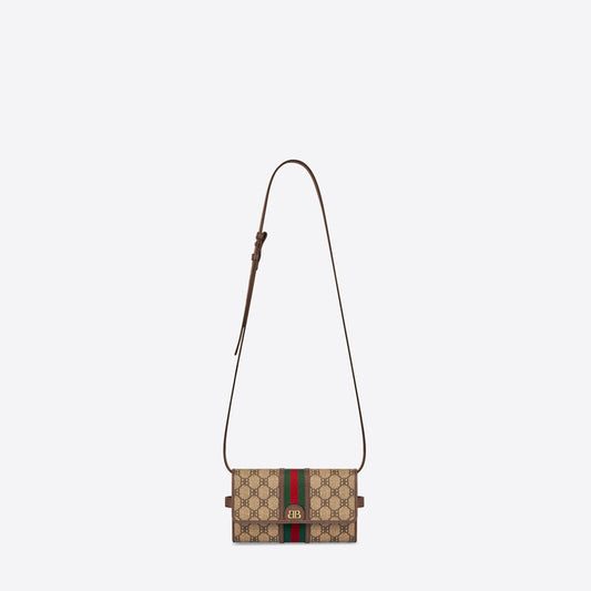 WOMEN'S HACKER MINI BAG IN COATED CANVAS IN BEIGE