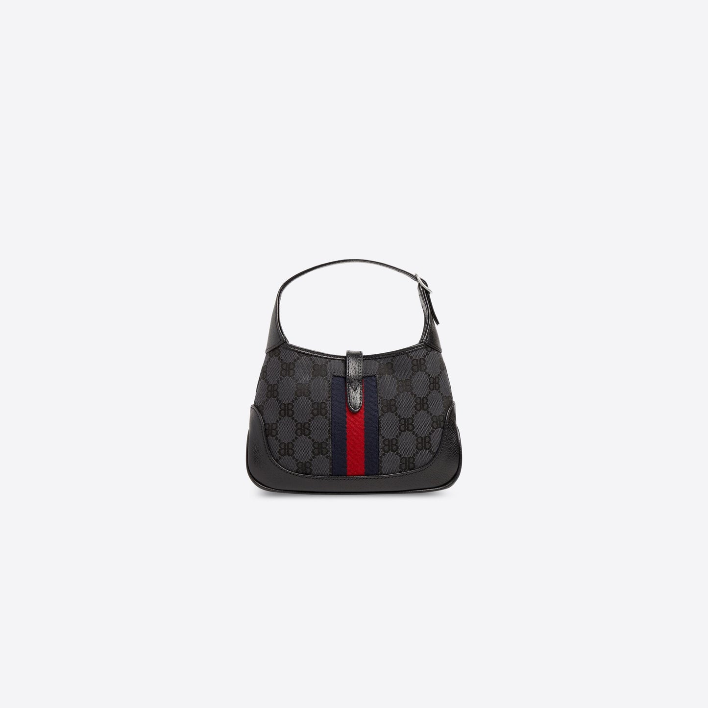 WOMEN'S HACKER MINI BAG IN JACQUARD CANVAS IN BLACK