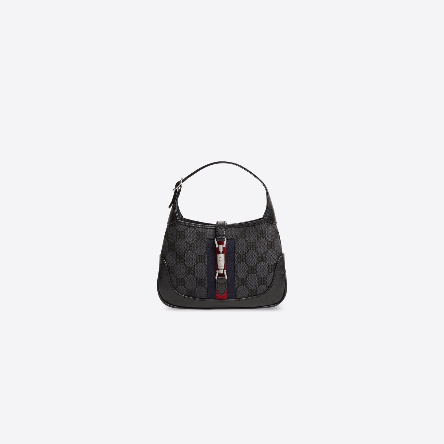 WOMEN'S HACKER MINI BAG IN JACQUARD CANVAS IN BLACK