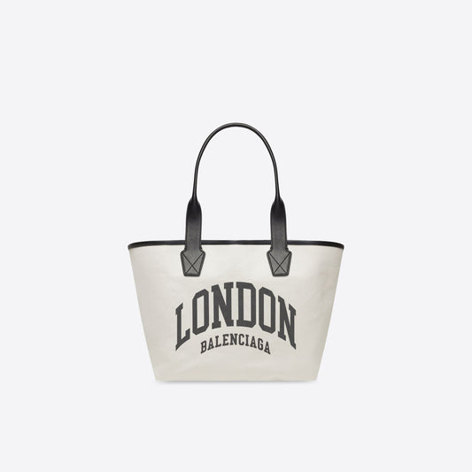 WOMEN'S CITIES LONDON JUMBO LARGE TOTE BAG IN BEIGE