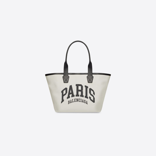 WOMEN'S CITIES PARIS JUMBO SMALL TOTE BAG IN BEIGE