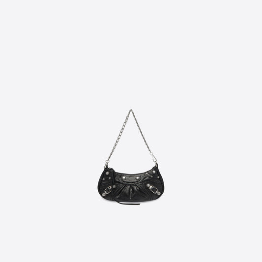 WOMEN'S LE CAGOLE MINI PURSE WITH CHAIN IN BLACK