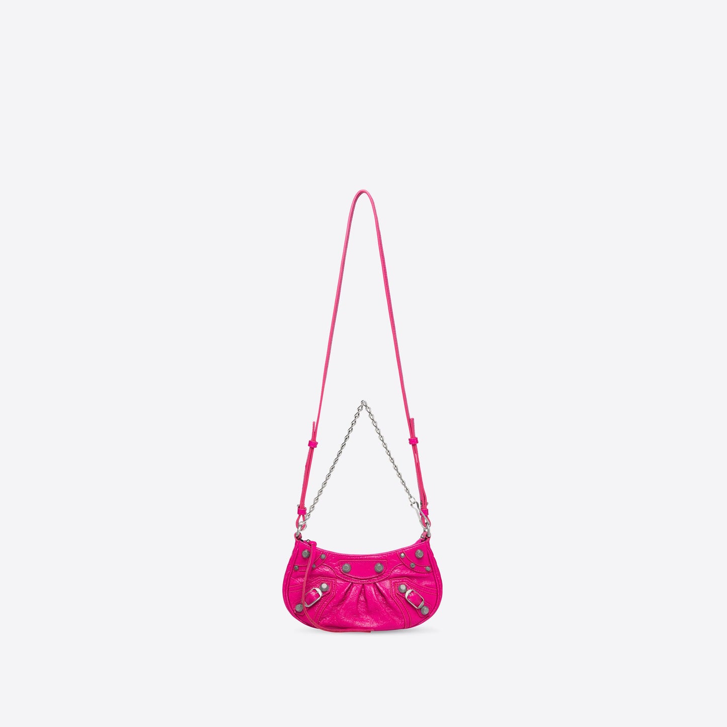 WOMEN'S LE CAGOLE MINI PURSE WITH CHAIN IN PINK