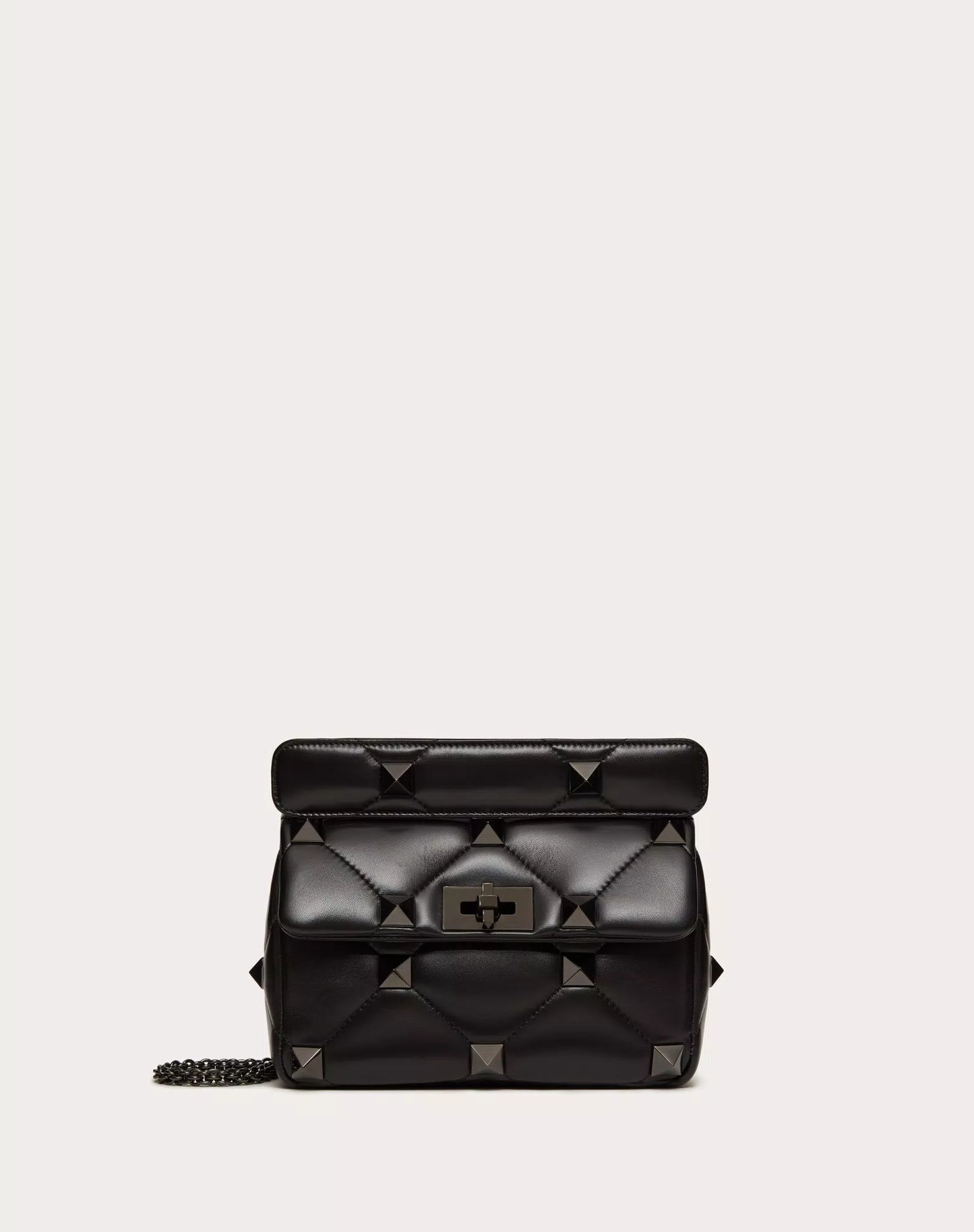 MEDIUM ROMAN STUD THE SHOULDER BAG IN NAPPA WITH CHAIN AND TONE-ON-TONE STUDS