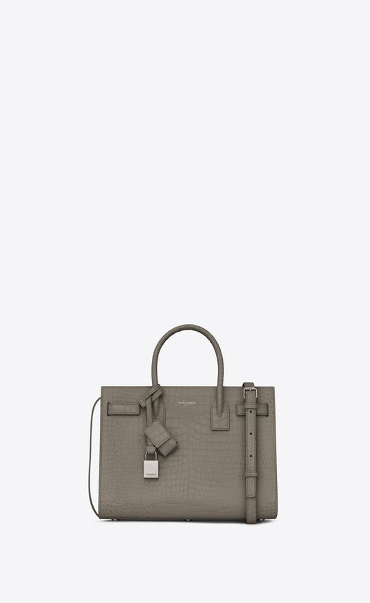 CLASSIC SAC DE JOUR BABY IN CROCODILE-EMBOSSED SHINY LEATHER