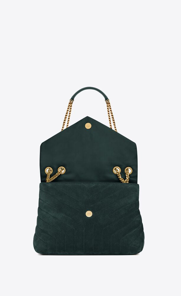 ALGAE LOULOU MEDIUM BAG IN Y-QUILTED SUEDE