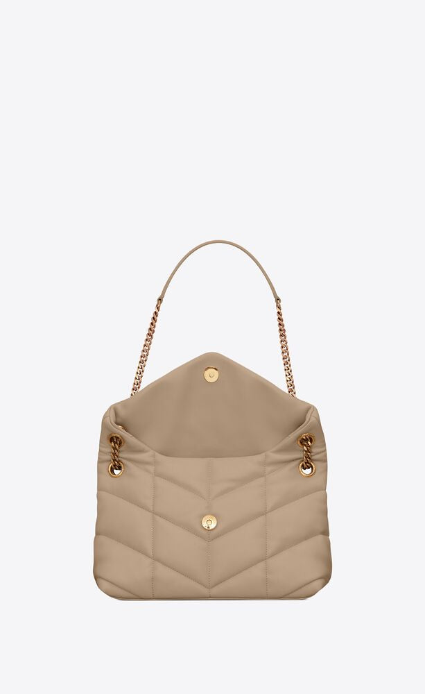 PUFFER SMALL BAG IN QUILTED LAMBSKIN